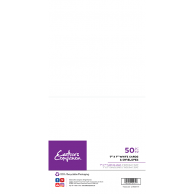 Card & Envelopes 7x7" White...